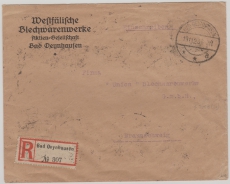 325 B (20x) als MeF auf Einschreiben- Fernbrief von Bad Oeyenhausen nach Braunschweig, vom 19.11.1923, geprüft!