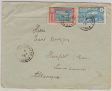 Cameroun, 1928, netter Bedarfsbrief in MiF, nach Hesfeld