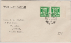 Guernsey; Nr.: 1 (2x) auf FDC