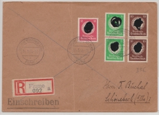 E.- Brief Durch Deutsche Dienstpost Adria, von Fiume, 4.3.44, nach Schönebeck, mit DR.- Innendienst Frankatur