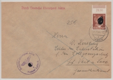 24 Pfg. AH, auf Dienstbrief, per Deutsche Dienstpost Adria, von Laibach nach St. Veith