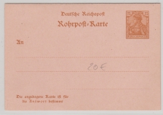 Reichspost 25 Pfg.- Antwort- Rohrpost- GS RP 11, ungelaufen
