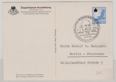 DR, 1938, Mi.- Nr.: 531, EF (eingedruckt) als Privat- GS zur Zeppelin-Ausstellung, 1938, von Konstanz nach Berlin, dekorativ!!!