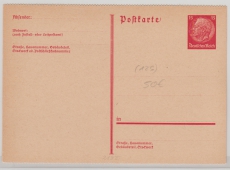 DR (P219II) 15 Pfg.- Hindenburg- GS, gezähnt (Rot!) postfrisch! RR!