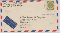 BRD 138 als EF auf Lupo- Auslandsbrief von ... nach Denver / Colorado (USA)