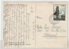 Schweiz, 1939, Feldpost / Postkarte der 6 Division / Frankiert mit Vignette der Grenzbrigade 6, => Postkarte / Motiv!