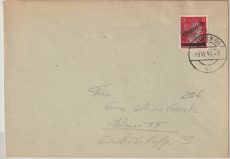 Österreich, 1945, 12 Rpf.  AH- Überdruck- Ausgabe als reine EF auf Ortsbrief innerhalb Wien´s, Sehr selten!