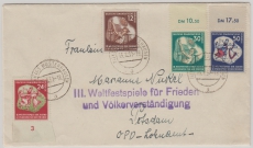 DDR, 289- 92, kpl. Satz auf Fernbrief von Königs- Wusterhausen nach Potsdam, mit seltenem Propagandastempel!