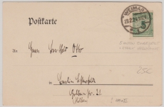 Weimar, Mi.- Nr.: 339a III, als EF mit Plf. III, auf Fernpostkarte von Weimar nach Berlin