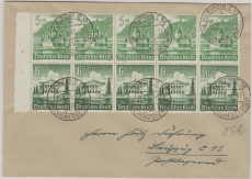 DR, 1941, Mi.- Nr.: H- BL 115 B, als MiF auf Ortsbrief innerhalb Leipzig´s