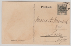 Togo, Französische Besetzung, 23.11.1915, Franz. Besatzungsmarke mit Dt. Stempel Lome Togo, als Ortspostkarte