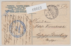 DSWA, 1906, Feldpost- Ansichtskarte von Keetmanshoop nach Strasburg (?), rs. Ansicht:  DSWA- Briefmarken, nett!