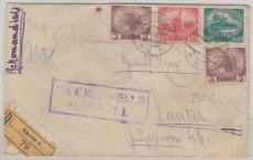 Österreich, 1916, 36 Heller als MiF auf Auslands- Einschreiben von Tarvis nach Lauter