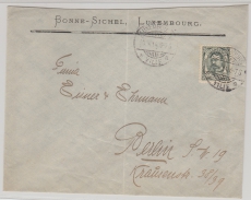 Luxemburg, 1914, 12,5 Centimes EF auf Auslandsbrief von Luxemburg nach Berlin