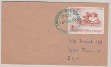 GB, 1971, Postreik, 2 Sh. EF auf Ortsbrief innerhalb London´s