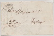 Baden, 1879, Brief mit Postablagestempel: Elwangen Postablage Zoeblingen nach Zipplingen (?)