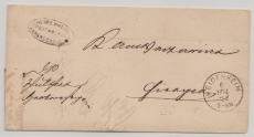 Baden, 1874 (?), Brief mit Postablagestempel: Heidenhaeim Postablage Herbrechthagen nach Giengen