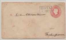 Hannover, 1861, 1 Gr.- GS- Umschlag (Mi.- Nr.: U8II) gebraucht als Fernbrief von Hoya (netter Vorphila-Stempel!) nach Thedinghausen