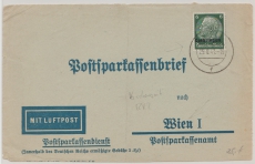 Dt. Bes. Lothringen, 1941, Mi.- Nr.:4, als EF auf Luftpost- Auslandsbrief- Vorderseite von Metz nach Wien, sehr selten!