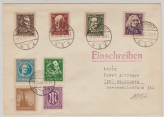 107- 111 B, u.a. auf Satz- E. Fernbrief von Erfurt nach Göttingen