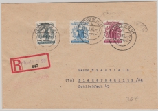 149, u.a. ala Ausgabengleiche MiF, auf E.- Fernbrief von Leipzig nach Niedersedlitz