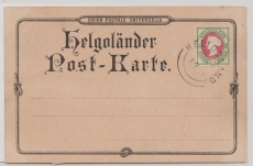 Helgoland, 1888 (?), Mi.- Nr.: 14 auf schöner Helgoland- Bildpostkarte, abgestempelt aber ungelaufen!