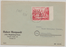 DDR, 1951, Mi.- Nr.: 287 (vom SR) als EF auf Fernbrief von Magdeburg nach Coburg