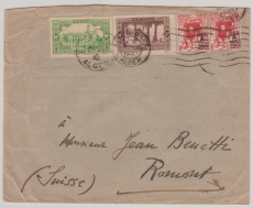 Frz. Algerien, 1940, 2,5 Fr. MiF auf Auslandbrief von Alger nach Romont (CH)