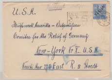 Berlin, 1948, Mi.- Nr.: 13 als EF auf Luftpost- Auslandsbrief von Berlin (- OST!) nach Seattle (USA), mit Luftbrückenstempel!