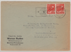 Berlin, 1949, Mi.- Nr.: 23 (2x) als MeF auf Ortsbrief innerhalb von Berlin, mit Luftbrückenstempel!