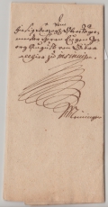 Sachsen- Coburg- Meiningen, 1784, Ortsbrief innerherhalb von Meiningen, Abs.: Georg Herzog von Coburg- Meiningen