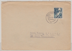 BRD, 1953, Mi.- Nr.: 170 als EF auf Bedarfs- FDC, als Fernbrief von Hamburg nach Sao Paulo (Brasilien)