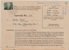 DDR, 1959, Mi.- Nr.: 342 als EF auf Sammlerausweis zum Abobezug von Postwertzeichen