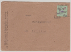 Lokalausgaben, D.- OST, 1946, Großräschen, Mi.- Nr. 7 in EF auf Fernbrief von Großräschen nach Spremberg