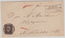 Preussen, ca. 1855, Mi.- Nr.: 2a als EF auf Ortsbrief,  innerhalb von Berlin, tiefstgeprüft Flemming BPP