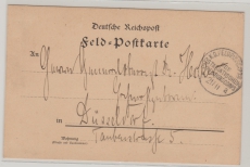 K.D. Feldpostexped des Ostasiatischen Expeditionscorps, a, 9. 1900, auf Postkarte von Tientsin nach Düsseldorf