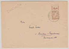 MVP, 1945, Mi.- Nr.: 15 (vom Or.!) als EF auf Drucksachen- Fernbrief von Fürstenberg nach Berlin, geprüft Kramp BPP!