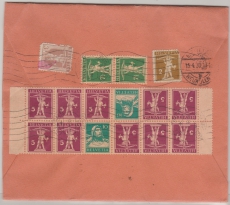 Schweiz, 1930, Mi.- Nr.: HBL. 26 (2x) zusammenhängend (rs.) als MiF auf Auslandseinschreiben von Luzern nach Berlin