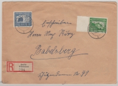 III. Reich, 1938, Mi.- Nr.: 669- 70 als Satzbrief- MiF auf Einschreiben- Fernbrief, von Berlin nach Potsdam- Babelsberg