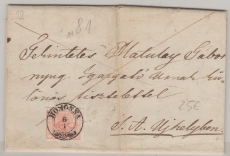 Österreich- Ungarn, Kaiserreich, ca. 1860, 3 Kr. EF auf Fernbrief von Homonna nach S.A. Ujhely