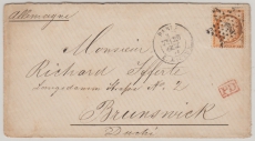 Frankreich, 1874, 40 C. EF auf Auslandsbrief von Paris nach Braunschweig