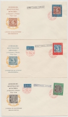 BRD, 1949 Mi. Nr.: 113- 15 je Einzeln auf amtlichen FDC! (nicht gelaufen)  Schön, selten und dekorativ!