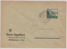SBZ, Thüringen, 1946, Mi.- Nrn.: 114 in EF auf Ortsbrief innerhalb von Mülhausen