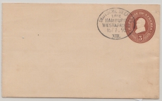 Deutsche Seepost, 1895,  Linie Hamburg- Westafrika, XIII., auf Liberianischer GS, nicht gelaufen, v. Dt. Konsulat!