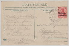 DAP Marokko, 1909 (?), Mi.- Nr.: 36 als EF auf Bildpostkarte, gelaufen von Tanger nach Bremen