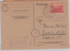 SBZ, Provinz Sachsen, 1946, Mi.- Nr.: 86 xa als EF, auf Fernpostkarte von Brandenburg nach Berlin, KB Dr. Jasch BPP:e+e!