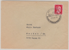 Dt. Lokalausgaben- Ost, 1945, Meißen, Mi.- Nr.: 9, als EF auf Ortsbrief innerhalb von Meißen