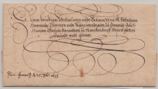 Sachsen / Chemnitz, 1643, Fernbrief von Chemnitz (?) nach Frankenberg