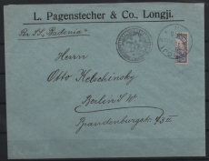 Kamerun, 1911, Mi.- Nr.: 10 H als EF auf Brief von Longji nach Berlin, FA Jäschke- L. BPP, Top- Rarität der dt. Kolonien!