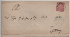 NDP / Nachverw. AD- Stempel / MS, ca. 1869, 1 Gr. als Fernbrief von Krakow (Nachverw. AD- Stempel / MS) nach Goldberg